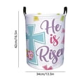 thumbnail image 3 of EGNMCR Storage Containers Easter Laundry Hamper Basket With Handles Foldable Storage Bin For Home Decor Holiday Clothes Toys Organization Easter Basket Stuffers Gift Idea Linen storage basket, 3 of 6