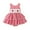Red, variant on Baby Rompers Girl Toddler Girls Summer Sleeveless Plaid Romper Fashion Bodysuits Dress with Bow Strawberry Embroidery Baby Romper Red 0 Months-3 Months