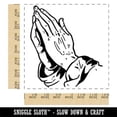 thumbnail image 2 of Praying Prayer Hands Christian Religious Square Rubber Stamp Stamping Scrapbooking Crafting - Medium 1.75in, 2 of 7