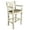 White, variant on Montana Collection Counter Height Captain's Barstool - Saddle Upholstery, Ready to Finish