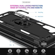 LeYi for Samsung A 14 5G Case, Cell Phone Cases Galaxy A14 with [2 Pack] Screen Protector, Military-Grade Heavy Duty Cover with Magnetic Ring Stand for A 14 5G, Black