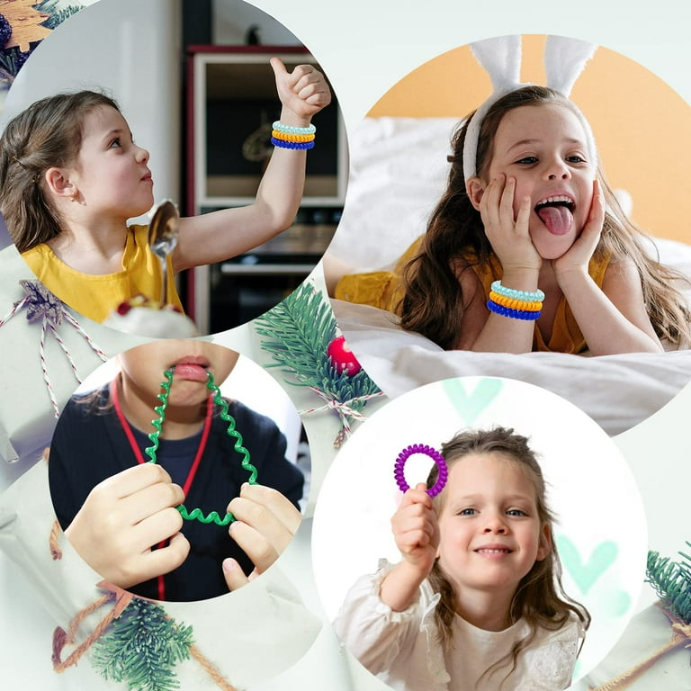 Chew Bracelets for Kids Sensory Bracelet for Girls Boys Mouth Fidget Stretchy Coil for Anxiety Autism ADHD Sensory Chew Toys for Autistic Children Walmart