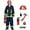 Navy, variant on Fireman Children Outfit Sets Career Dress-Up Long Sleeve Coats Tops Pants School Accessories Campus Kids Boys Girls Clothing Sets
