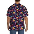 thumbnail image 5 of Haiem Skull mushroom Men's Casual Shirts Short Sleeve Button Down Shirts Fashion Textured Summer Beach Shirt-XX-Large, 5 of 7