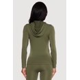 thumbnail image 4 of Women's Drawstring Hooded Zip Front Track Jacket, 4 of 4