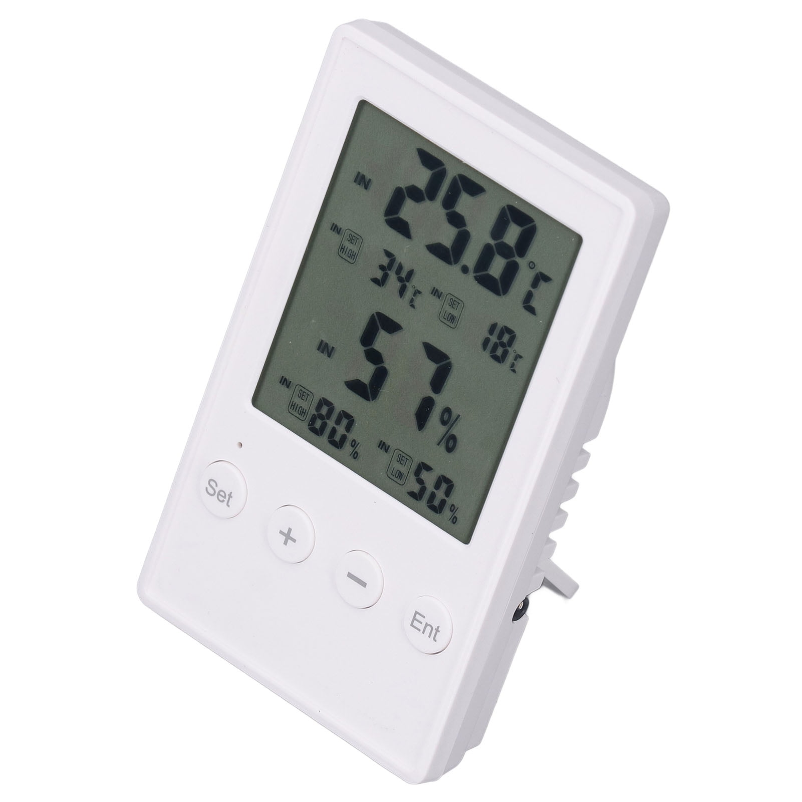 ABS Hygrometer Thermometer, Compact  Portable, Ideal for Home, Office, Warehouse  More