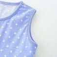 thumbnail image 5 of Toddler Girls Casual Dresses Cartoon Animal Polka Dots Print Round Neck Sleeveless Princess Dress Holiday Wear, 5 of 6