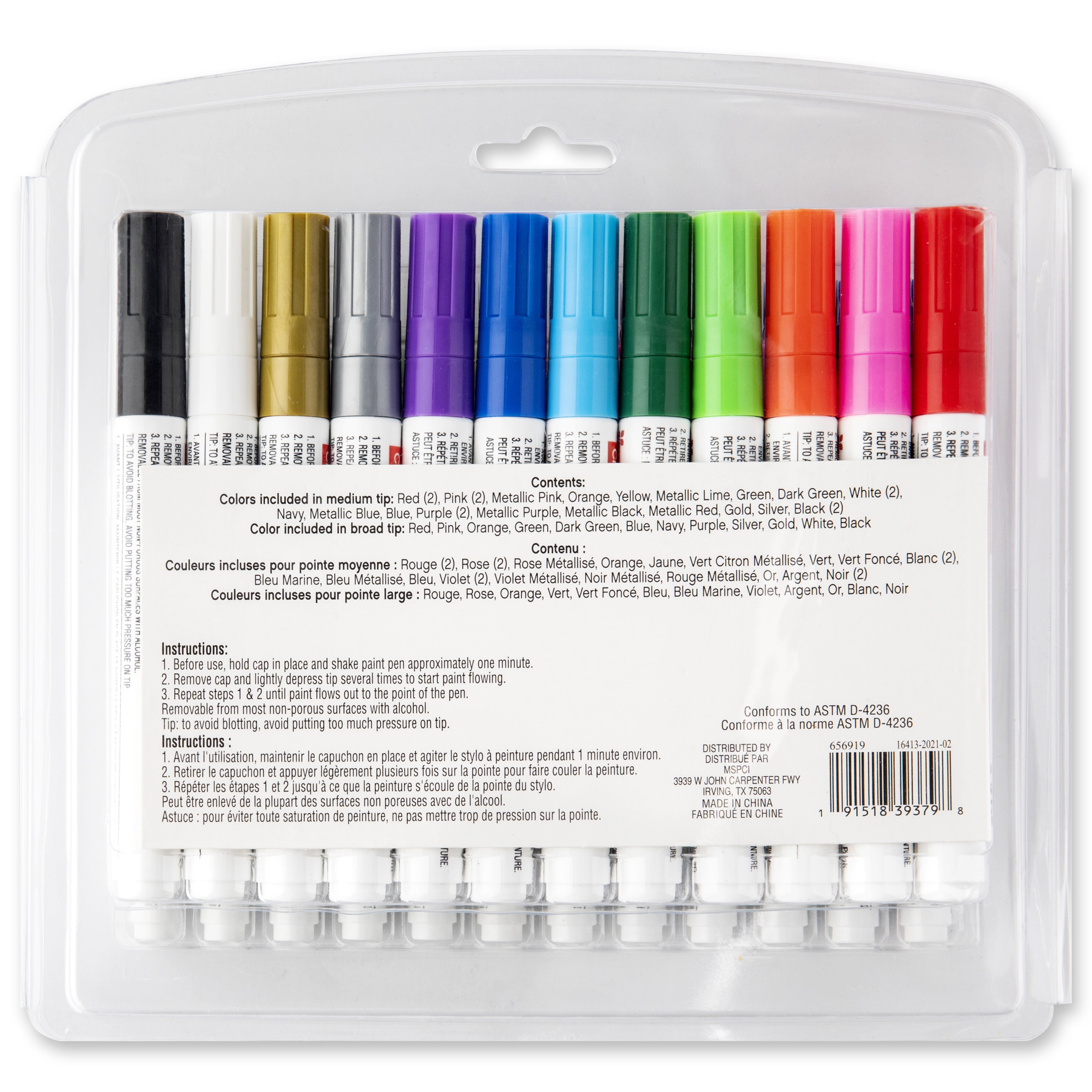 Medium & Broad Line Paint Pen Value Pack Set by Craft Smart 36ct