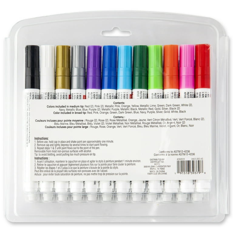Michaels Medium Line Tip Paint Pen Set By Craft Smart Medium Line