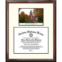 Campus Images GA974V-1714 17 x 14 in. Georgia Institute of Technology Scholar Framed Lithograph - Satin Mahogany