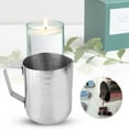thumbnail image 1 of Taza De Fundición De Cera De Vela De Acero Inoxidable Para Hacer Velas; Fácil De Verter Cera, Diseño De Boca De águila; Tamaño Compacto Y Ligero; Tratamiento De Espejo, 1 of 7