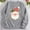 Gray, variant on Gray Sweatshirts for Women Christmas Crew Neck Tops Cute Santa Claus Sweatshirt for Women