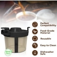 thumbnail image 3 of Panier à Café Compatible avec Cafetière Ninja, Filtres Réutilisables pour Ninja PB051 & PB041ST, Lot de 1, 3 of 5