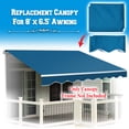 thumbnail image 2 of Sunrise Outdoor 8' x 6.4' Replacement Canopy for Manual Yard Retractable Patio Deck Awning Sunshade （Cover Only, Frame is not Included）-Navy Blue, 2 of 8