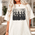 thumbnail image 3 of VibeNest Studio Unisex Girls Will Be Girls Vintage Witch Coven Halloween Garment-Dyed Graphic Tee, 3 of 8