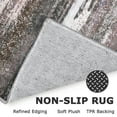 thumbnail image 2 of Brisasol Washable Rug with Rubber Backing 3x5 Abstract Area Rug for Entryway Non Slip Printed Door Rug for Bedroom Kitchen, Dark Light Brown White, 2 of 7