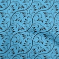 thumbnail image 1 of oneOone Polyester Spandex Medium Blue Fabric Asian Floral Block Sewing Craft Projects Fabric Prints By Yard 56 Inch Wide, 1 of 3