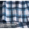 thumbnail image 6 of RUVANTI Flannel Sheets Full Size - 100% Cotton Double Brushed Bed Sheets Set, Deep Pockets 16 Inches, All Seasons Breathable & Extra Soft Full Sheets, Warm & Cozy, 4 Piece, Gingham Addition, 6 of 8
