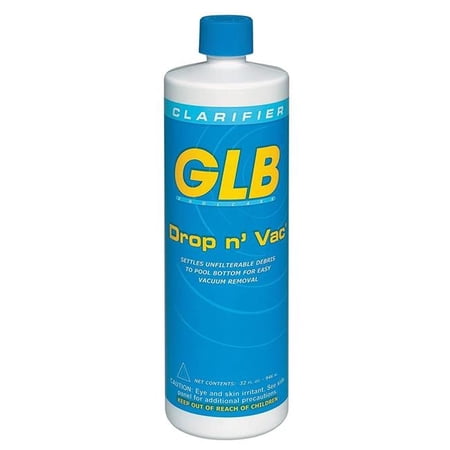 GLB Pool & Spa Products 71408 1-Quart Drop n' Vac Pool Water Clarifier