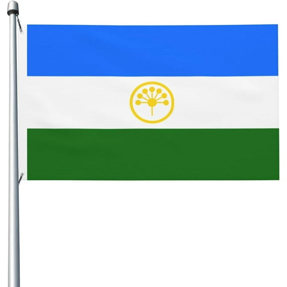 Durable Flag of Bashkortostan Flags 3x5 Ft Banner Outdoor Garden Patio Flag Double-sided Print Flags Indoor Holiday Party 3by5 Flags