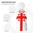 thumbnail image 5 of Georgia Flag Men Basketball Sports Jersey Running Fitness Multifunction Sleeveless tshirt Exclusive Custom Name Nunber, 5 of 9