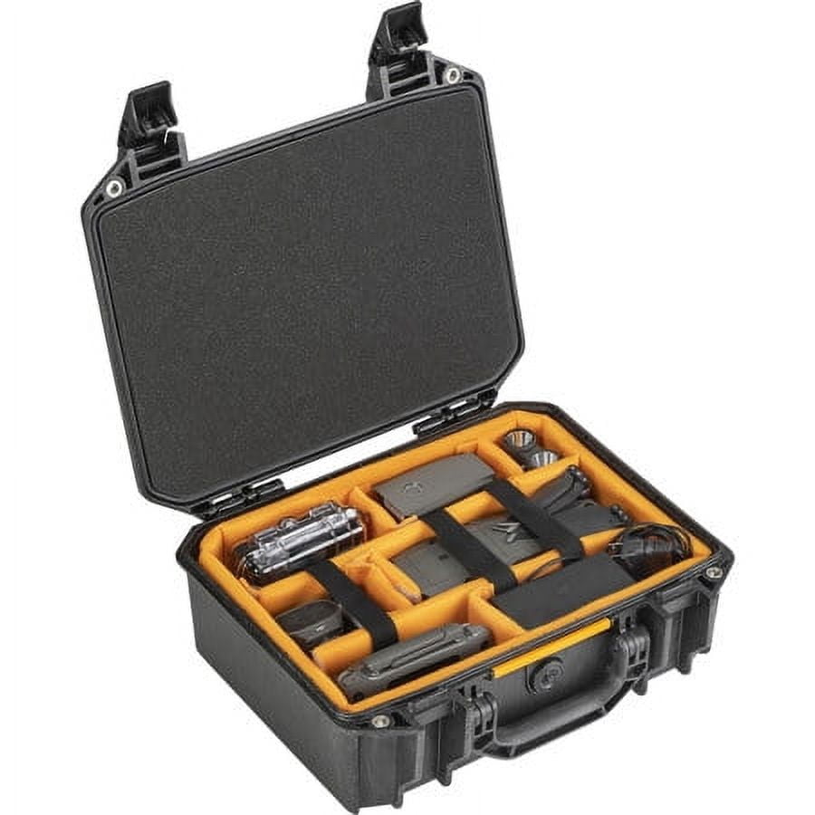 Pelican Vault V200 Medium Case, Foam and Dividers, Black