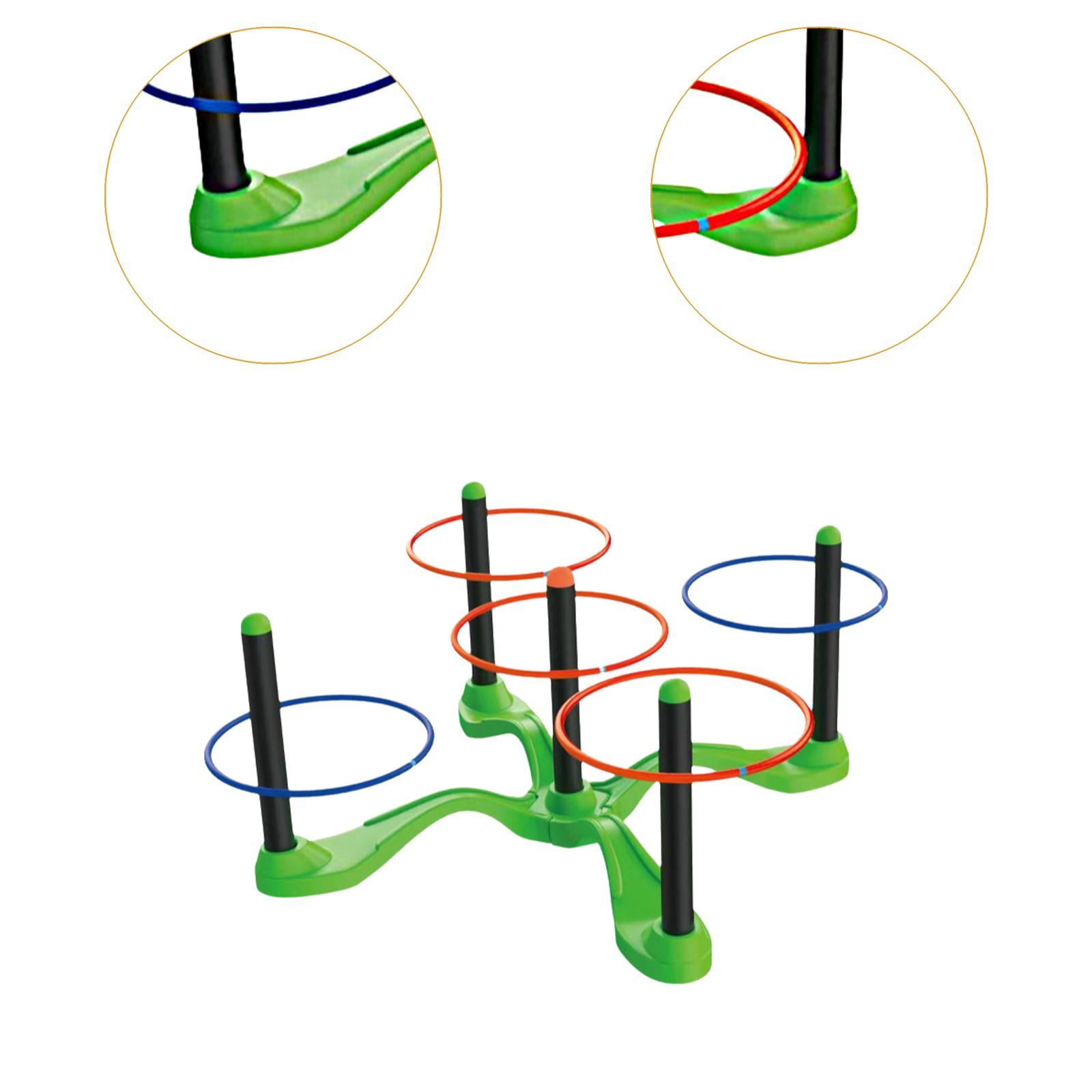 Wswqop Throwing Rings Game Set Ring Tossing Playset Interactive Sport Activity Fun Yard