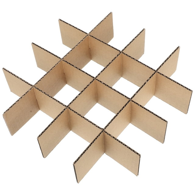 Miangastore Box Carton Dividers Khaki 1 Set Three Dimensional Cutting 9.82X9.82X2.36In
