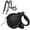 Black With (double leash), variant on New Retractable Dog Leash For Large Dogs, Heavy Duty Dog Leash Retractable 26 ft Black(for Dogs up to 120 lbs)-Newlight66