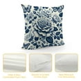 thumbnail image 4 of GOSMITH  Blue and White Porcelain Pillow Covers Set of Floral Chinoiserie Rabbit Pattern Farmhouse Decorative French Country Style Cushion Pillowcases for Bedroom Living Room Sofa,, 4 of 5