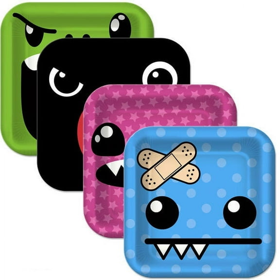 So So Happy Be Lucky Spread Love Live Birthday Party 7" Square Dessert Plates