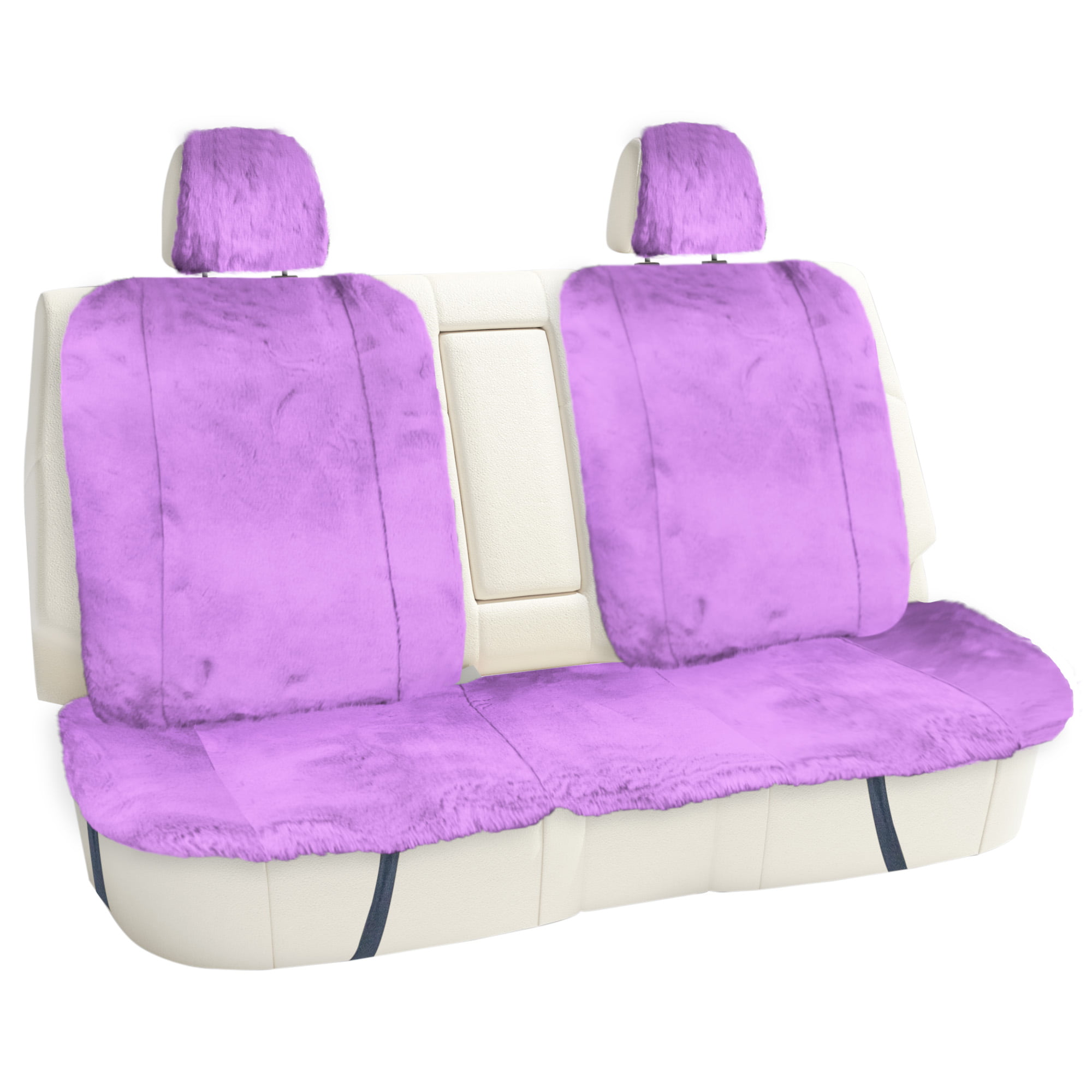 2pcs Purple Short Plush Car Seat Cushion, Thickened, Warm, Anti-slip,  Fashionable And Comfortable, Suitable For All Seasons, Car Accessories For  Front Seats