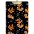 thumbnail image 2 of FMSHPON Halloween Cat Skeleton Pumpkin Clipboard Hardboard Wood Nursing Clip Board and Pull for Standard A4 Letter 13x9 inches, 2 of 5