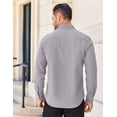 thumbnail image 3 of COOFANDY Men's Long Sleeve Casual Button Down Shirts Untucked Shirts for Men Regular Fit Dress Shirt, 3 of 10
