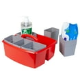thumbnail image 6 of Storex Plastic Desktop Organizer Caddy with 6 Sorting Cups, Red, 2-Pack, 6 of 7