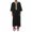 Black, variant on Dpytoraw Men's Arab Long Sleeve Embroidered Thobe Traditional Middle Robe For Muslim Wear Elegant Dress Long Robe With Pockets Men’s Linen Shirts