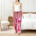 thumbnail image 4 of Salouo Pink Balloon Puppy Art Print Women's Pajama Pants Casual Loose Sweatpants PJs Flowy Pants Drawstring Palazzo for Women Wide Leg Pants Lounge Pajama -Large, 4 of 8