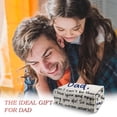 thumbnail image 7 of Gifts for Dad from Daughter Son- Soft Letter Blanket- Dear Dad Birthday Gift, Love You Always Blanket Throw for Bed Sofa Napping, 7 of 7