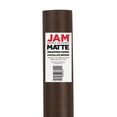 thumbnail image 3 of JAM Paper Matte Birthday Wrapping Paper, 25 Sq ft, 1 Pack, Chocolate Brown Gift Wrap, 3 of 4