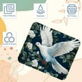 thumbnail image 3 of Peace Dove Square Desk Mat, 8.3x9.8 Inch, Non-Slip Rubber Bottom, Printed, Suitable for Office and Gaming - Gaming Mousepad and Mouse Pad, 3 of 6