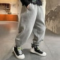 thumbnail image 6 of YUELONGHU Toddler Boys Sweatpants 4-5 Years Back to School Kids Pants Boys Boys Sweatpants Athletic Workout Kids Clothes Boys Joggers with Zipper Pocket and Drawstring, 6 of 8