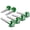 Green, variant on DNA Motoring LCA-BT-PP For 1988 to 2001 Civic / Acura Integra 6pcs Rear Lower Control Arm Dress -Up Washer+Bolts (Purple) 91 92 93 94 95 96 97 98 99 00