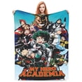 thumbnail image 2 of My Hero Academia Fleece Blanket Super Soft Cozy Throw Blanket Fuzzy Comfy Flannel Blanket Warm Plush Blankets And Throws For Couch, Sofa, Bed 80"X60", 2 of 6