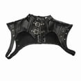 thumbnail image 1 of Ropa moldeadora Medieval renacentista Steampunk para mujer, Tops cortos de hombro gótico, accesorios con cordones, remaches de cuero Sexy, Corsés, Top, 1 of 5