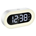 thumbnail image 6 of Fairnull Alarm Clock Luminous USB Charging Adjustable Brightness Mute Energy-saving Night Light with Snooze LED Mirror Screen Digital Desktop Clock for Bedroom, 6 of 11