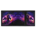 thumbnail image 4 of Chririnla Purple Running Horses Pattern Trifold Card Wallet, Polyester Children's Wallet for Sports, Lightweight Portable Kids Trifold Wallet, 4 of 6