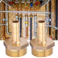 thumbnail image 3 of Connecteur de Barbillon Pratique en Laiton 2 Pcs, Raccord Rapide, pour Liquide Gaz Fiable à Utiliser 10mm, 3 of 7