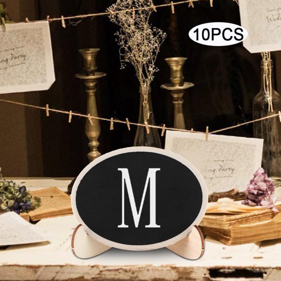 10Pcs Message Board, Wood Mini Display Blackboard Mini Chalkboard, Message Board Signs Event Decorations Birthday Parties For Weddings