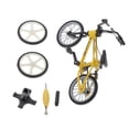 thumbnail image 4 of Mini artesanía: modelo de de aleación , neumático de repuesto y de herramientas, creativo decorativo, de juguete Amarillo Hugo Mini Alloy Finger Bike Toy, 4 of 7
