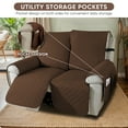 thumbnail image 4 of UPONRAY Waterproof Recliner Couch Covers, Non-Slip 2 Seater Recliner Chair Covers, Washable Furniture Protectors Reclining Chair Cover for Kids Pet Dog(2 Seater,Coffee), 4 of 7